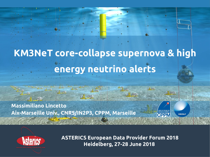 km3net core collapse supernova high energy neutrino alerts