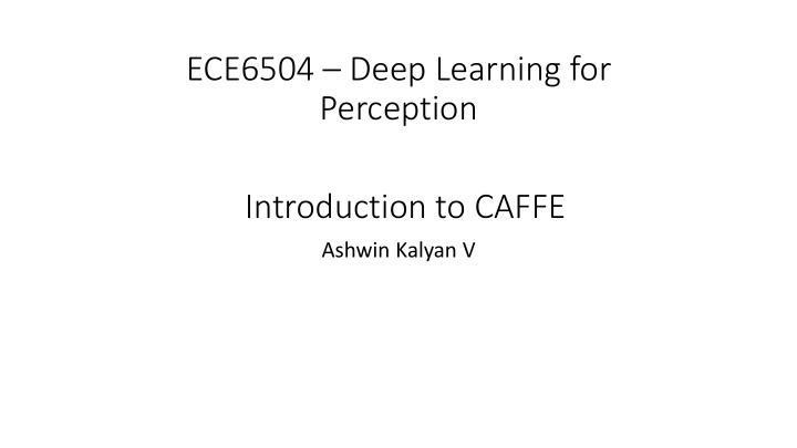 ece6504 deep learning for