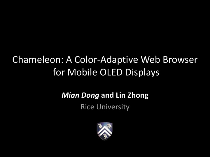 chameleon a color adaptive web browser for mobile oled