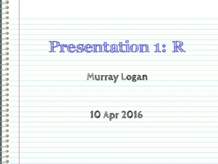 presentation 1 r