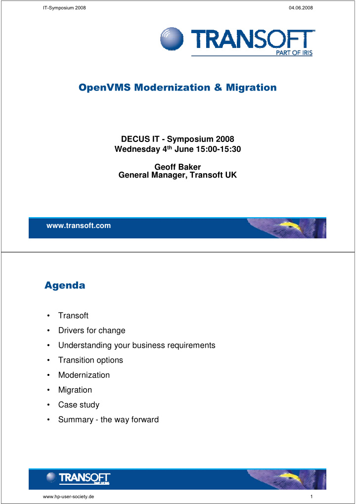 openvms modernization migration