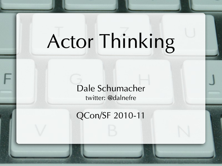 actor thinking