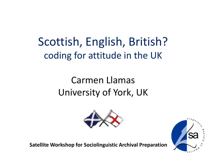 scottish english british
