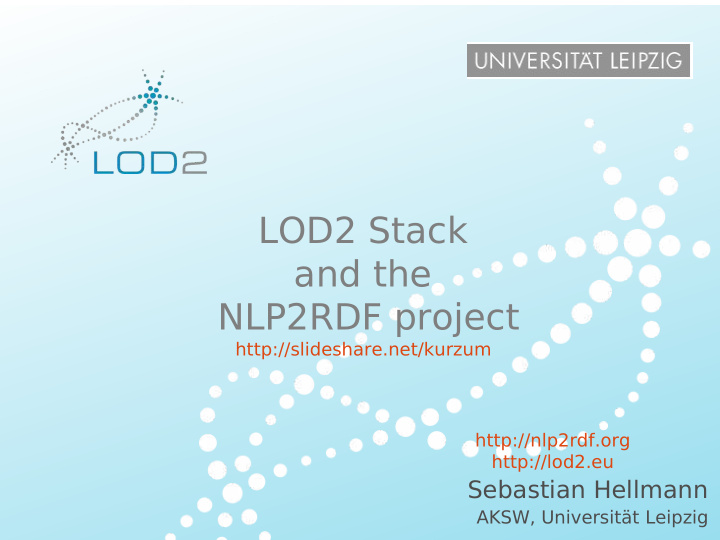 lod2 stack and the nlp2rdf project