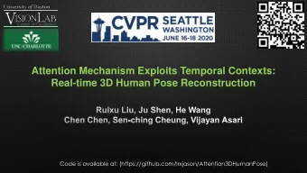 Attention Mechanism Exploits Temporal Contexts:  Real-time 3D Human Pose Reconstruction  Code is