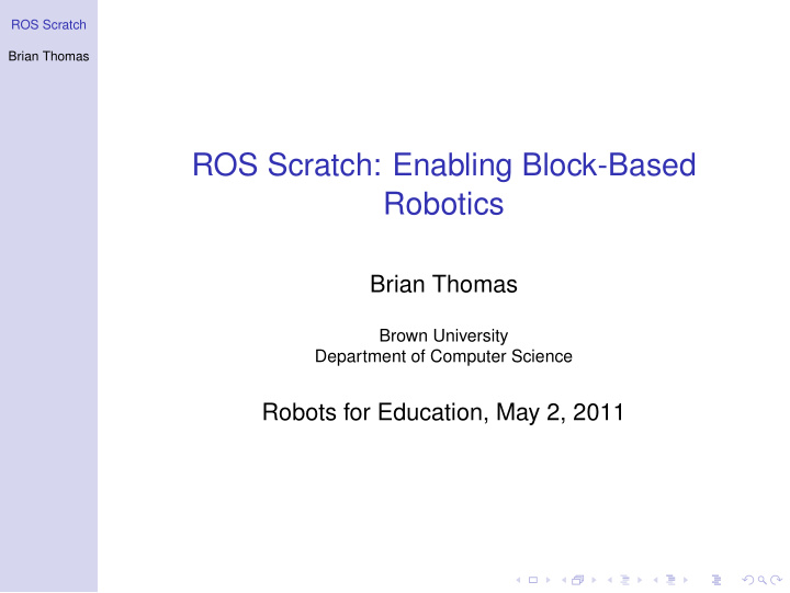 ros scratch enabling block based robotics
