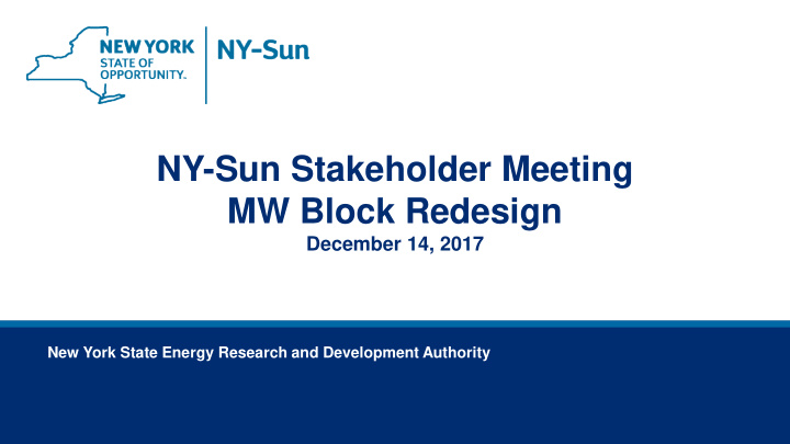 ny sun stakeholder meeting mw block redesign