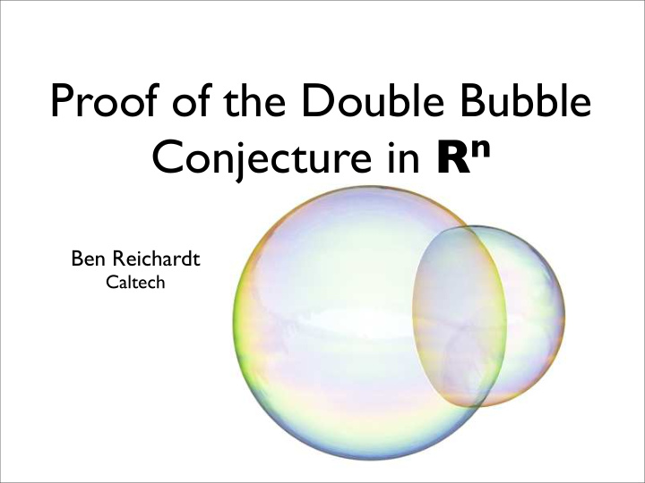 proof of the double bubble
