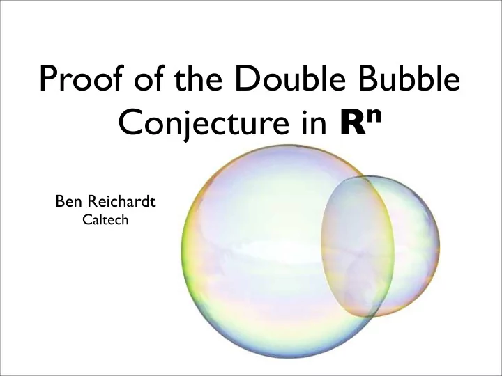 proof of the double bubble