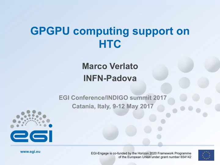 gpgpu computing support on htc