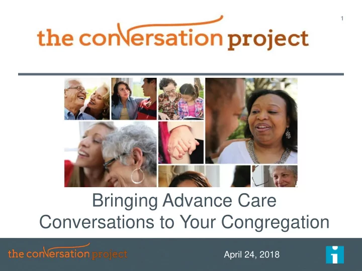 conversations to your congregation