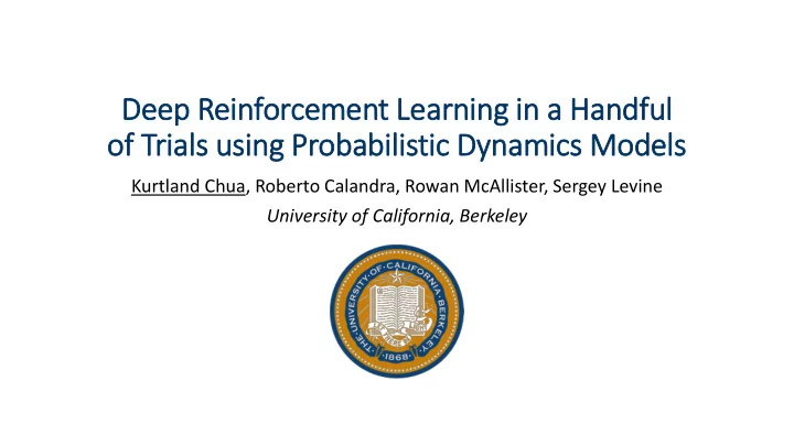 de deep r reinforcement learning i in a a ha handf dful