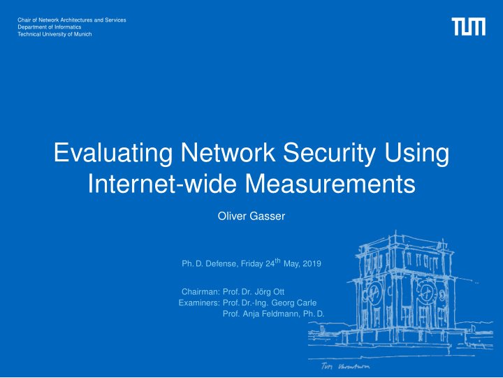 evaluating network security using internet wide