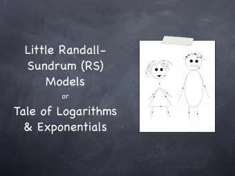 Little Randall-  Sundrum (RS)  Models  or  Tale of Logarithms  &amp; Exponentials  Custodial RS: