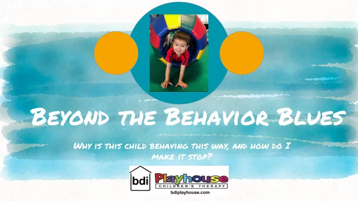 beyond the behavior blues