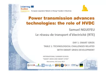Samuel NGUEFEU  Le rseau de transport d'lectricit (RTE)  DAY 1: SMART GRIDS  TABLE 1: