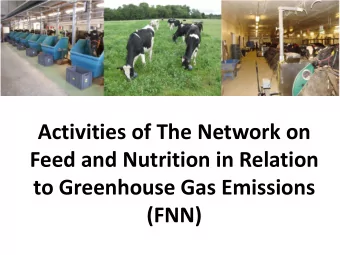 to Greenhouse Gas Emissions  (FNN)  Main activities of FNN are related to:  Procuring