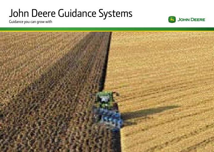 john deere guidance systems