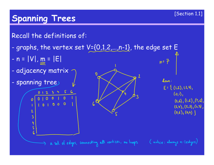 spanning trees