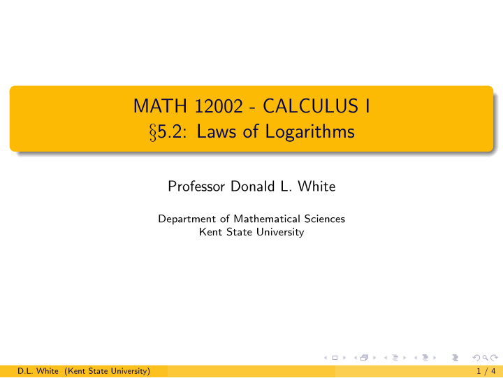 math 12002 calculus i 5 2 laws of logarithms