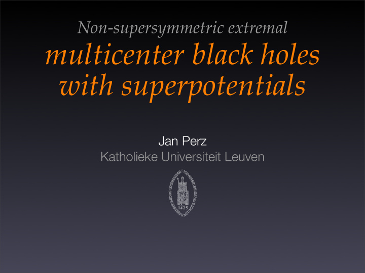 multicenter black holes with superpotentials