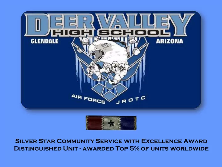 distinguished unit awarded top 5 of units worldwide