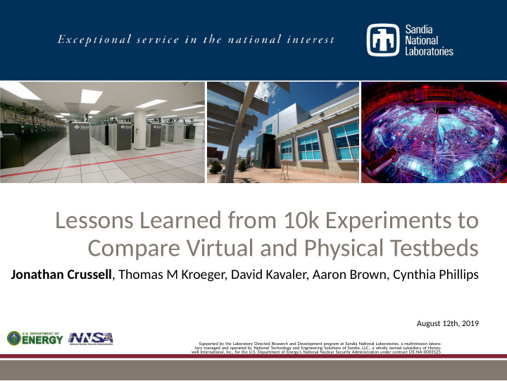 lessons learned from 10k experiments to compare virtual