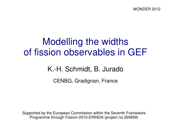 modelling the widths of fission observables in gef