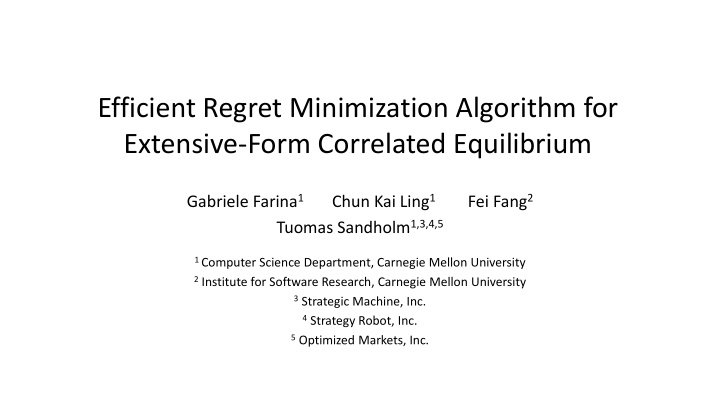 extensive form correlated equilibrium