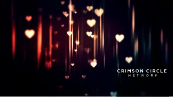 CRIMSON CIRCLE  N  E  T  W O  R  K  WELCOME SHAUMBRA  S H O U D  5    J A N U A R Y  2 0 2 0