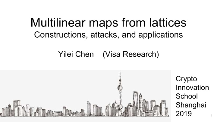 multilinear maps from lattices