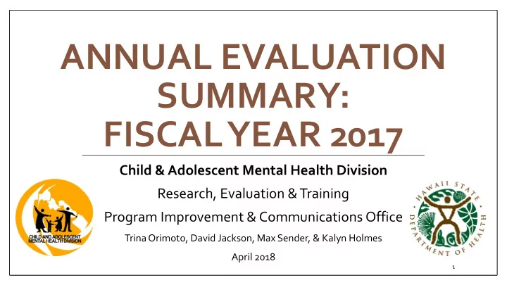 annual evaluation