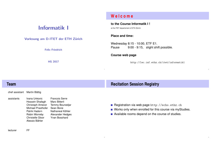 informatik i