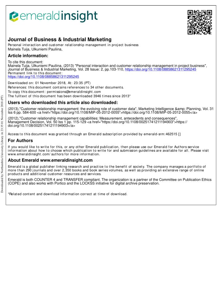 journal of business industrial marketing