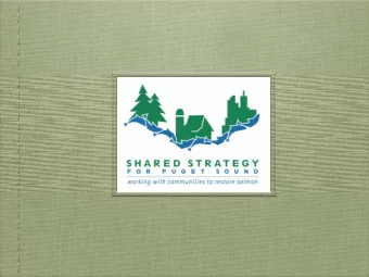 Agenda  Welcome new Shared Strategy staff  Investing in Salmon Recovery  SRFB allocation