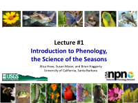 introduction to phenology