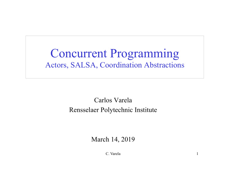 concurrent programming