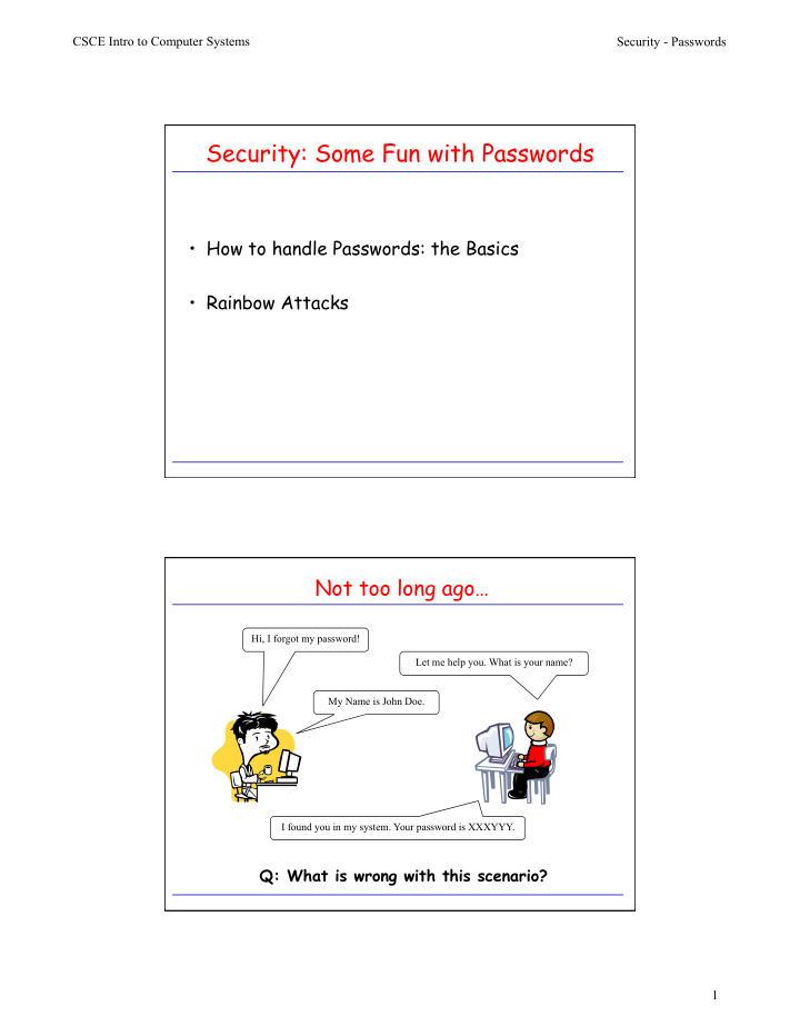 security some fun with passwords