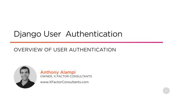 django user authentication