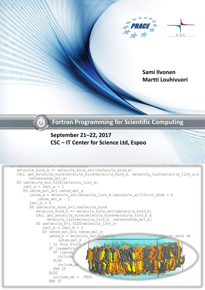 fortran programming for scientific computing