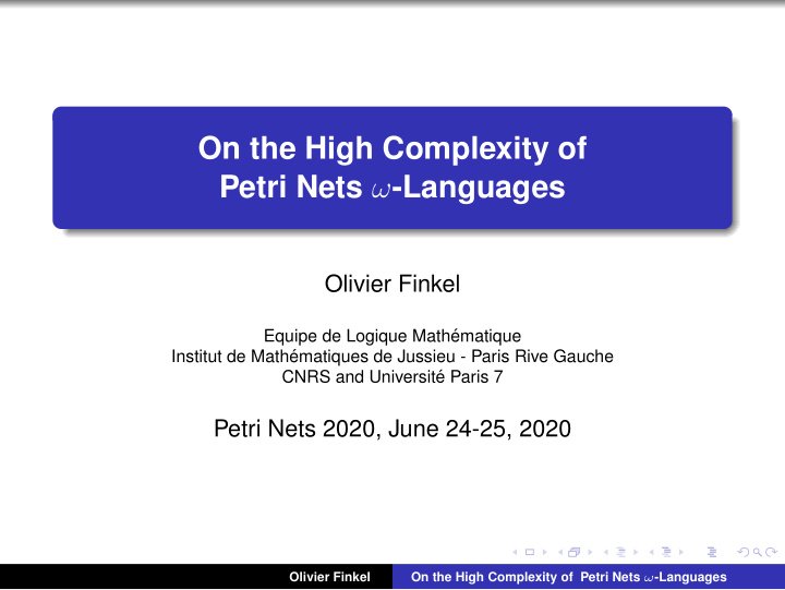 on the high complexity of petri nets languages