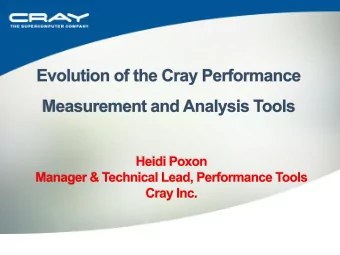 New text  table icon  Right click for  table  generation  options  CUG, May 2011  6  Cray Inc.