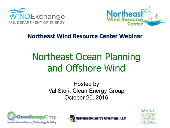 northeast ocean planning and offshore wind