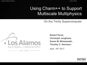 Using Charm++ to Support  you  Multiscale Multiphysics  On the Trinity Supercomputer  nt  wo