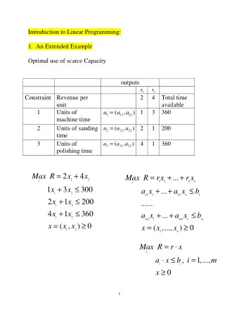 =  +  +  Max R  2  x  4  x  Max R  rx  ...  r x  1  2  x  1  1  n  n  x  +    +  +    1  x  3