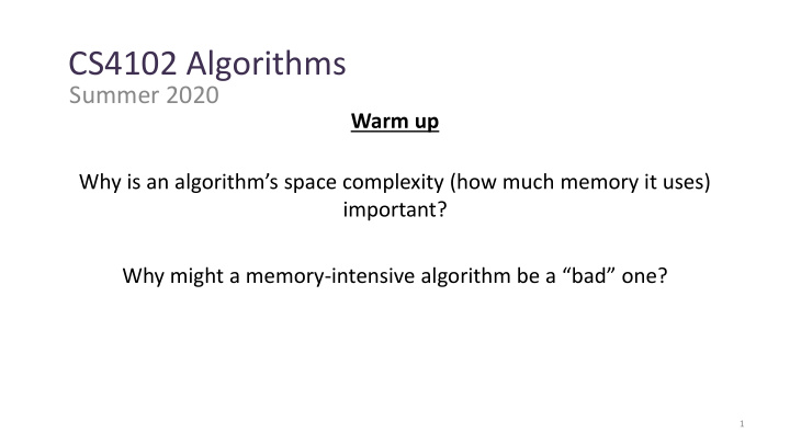 cs4102 algorithms