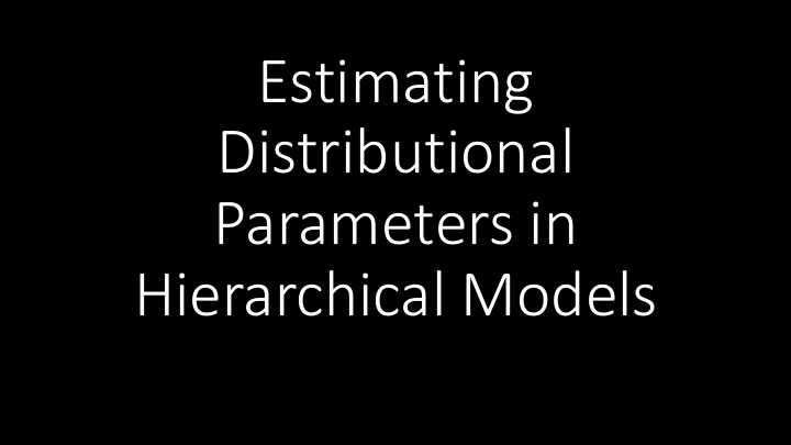 estimating distributional
