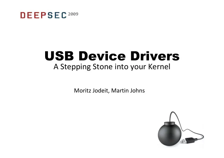 a stepping stone into your kernel moritz jodeit martin