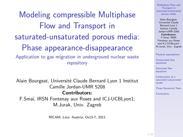 modeling compressible multiphase
