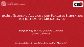 KS &amp; Q Q UE  ANKS  UESTIONS  TIONS  Microservices introduce new system challenges  Need